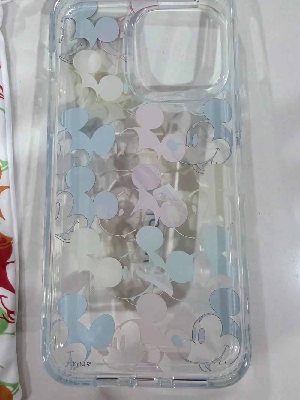 Loopy Case Disney Mickey Multicolor Clear Phone Case - iPhone 15 pro max